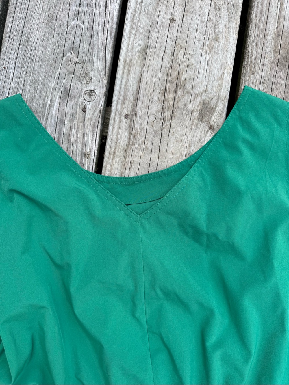 Calvin Klein women’s Sleeveless emerald green Drawstring Waist Dress - Picture 3 of 4